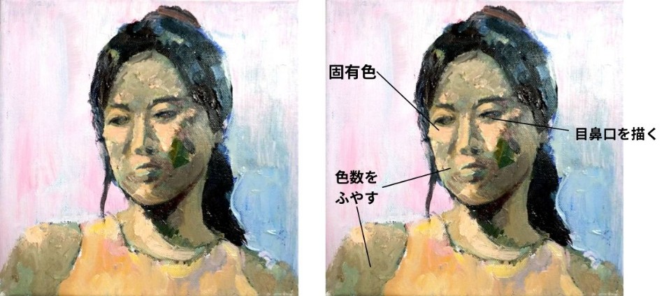 人物　油絵