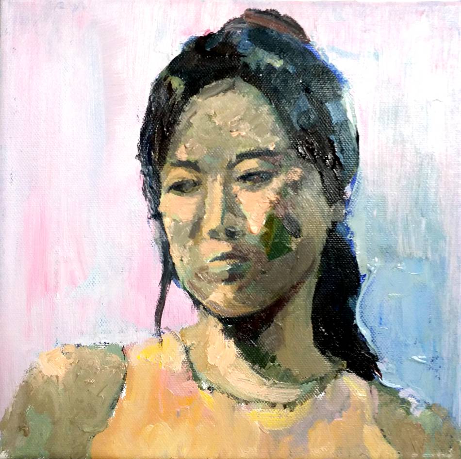 人物　油絵