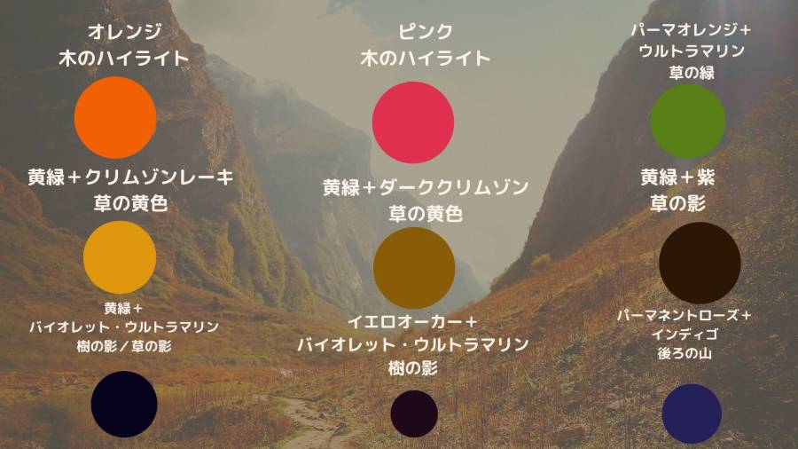 水彩　木