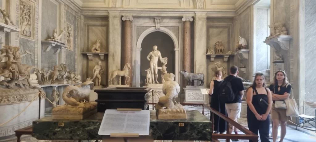 バチカン美術館に行ってきました③│キリストの刺繡画と動物と地図