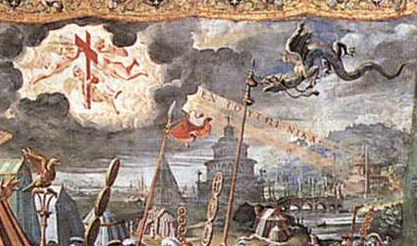 十字架の出現の細部