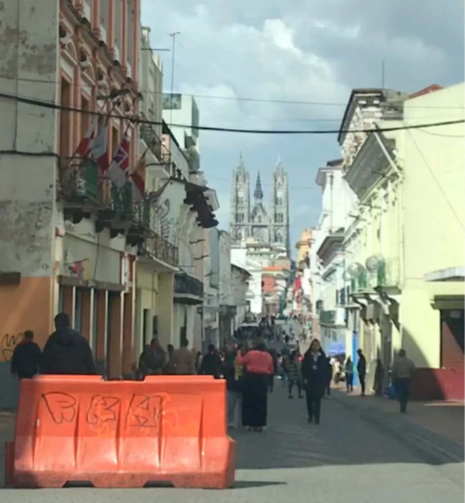 エクアドルのキトの街並み