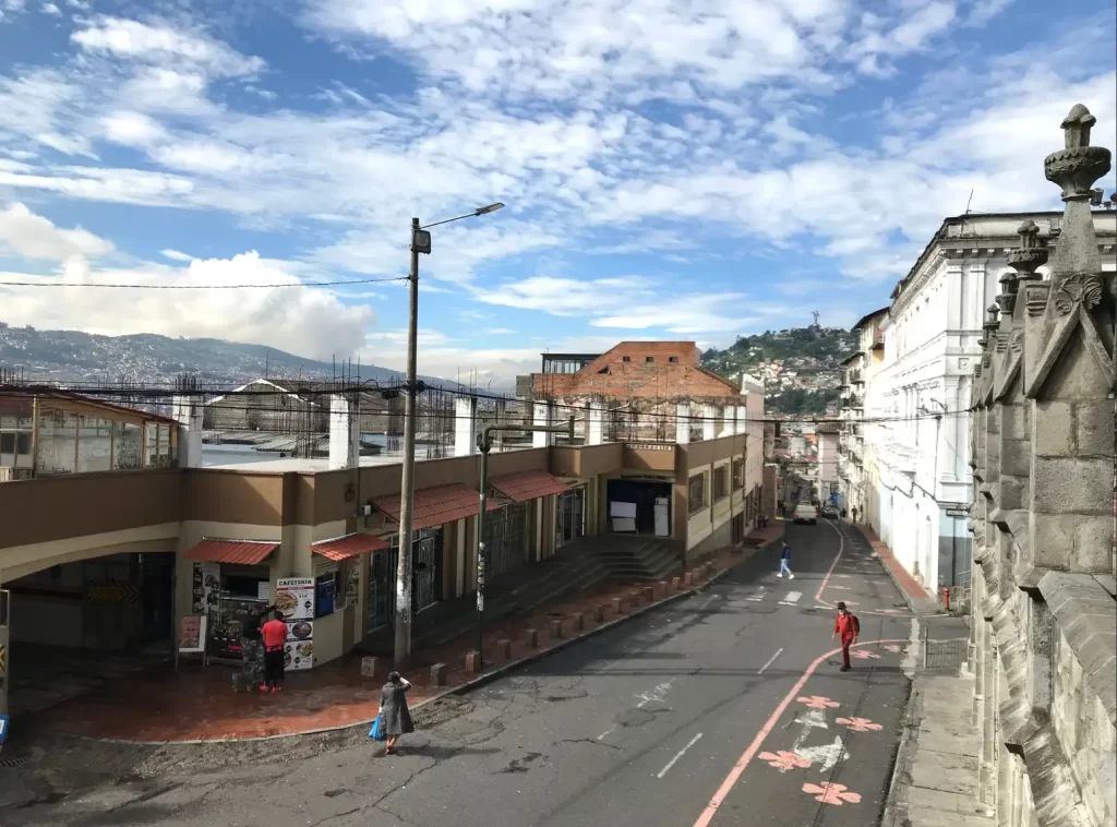 エクアドルのキトの街並み