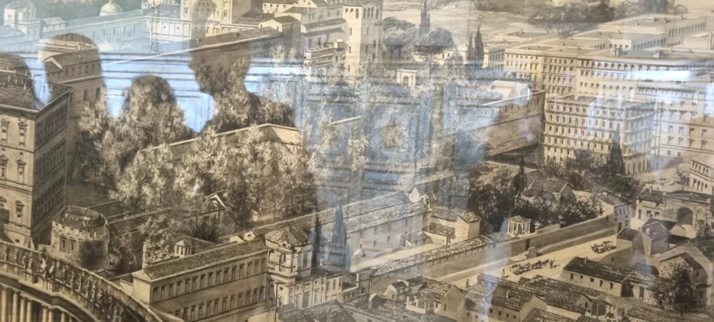 サン・ピエトロ広場のリトグラフ