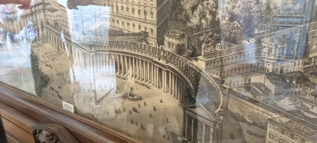 サン・ピエトロ広場のリトグラフ