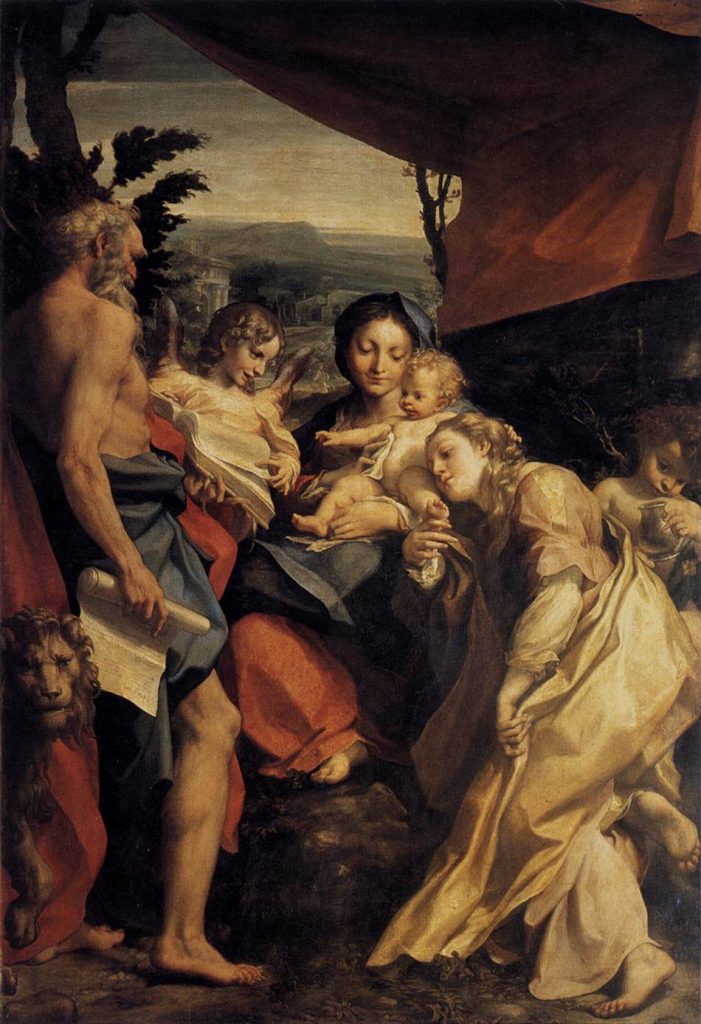 『聖ヒエロニムスの聖母/（伊: La Madonna di San Girolamo, 英: Madonna of St. Jerome）』