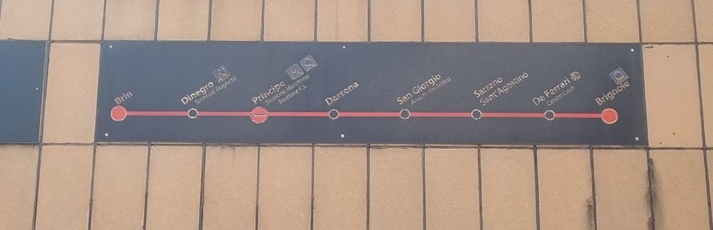 イタリアのジェノバの駅