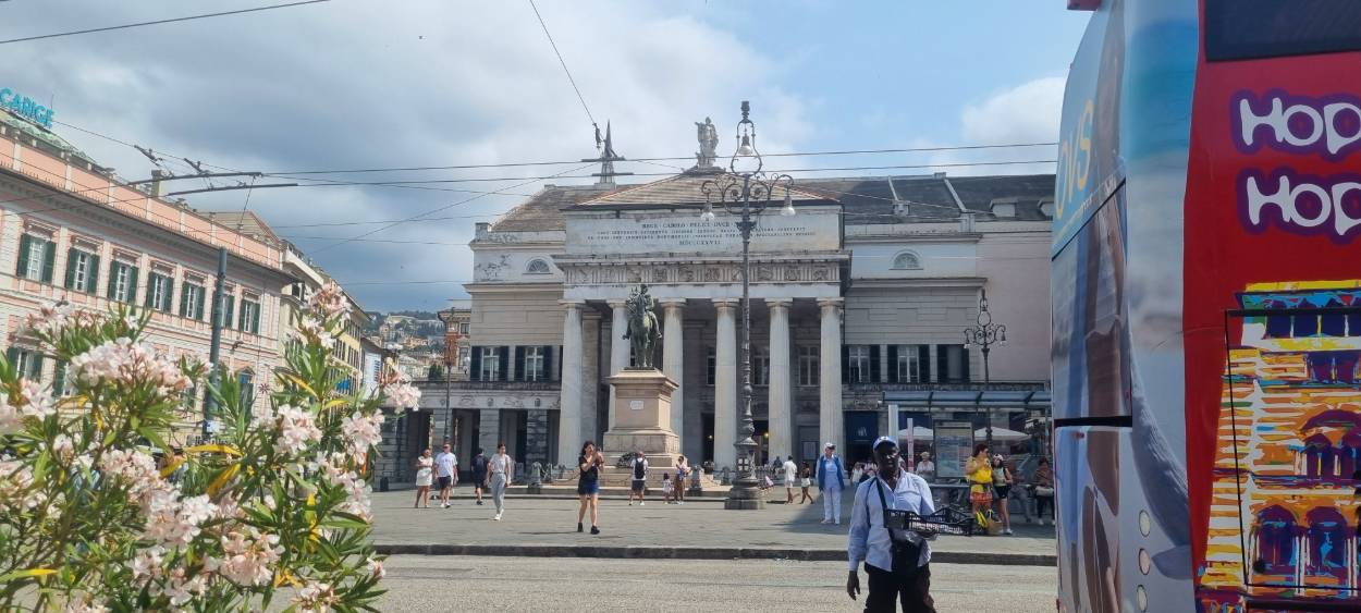 イタリアのジェノヴァの街