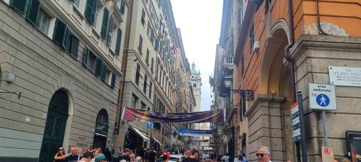 イタリアのジェノヴァの街