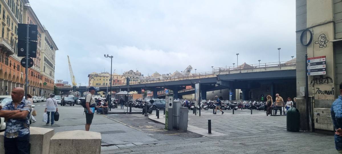 イタリアのジェノヴァの街