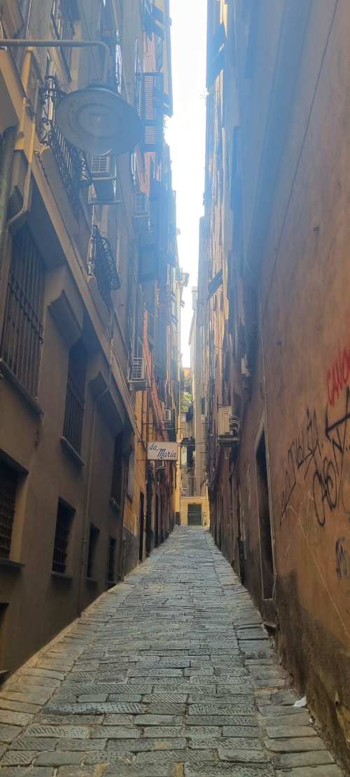 イタリアのジェノヴァの街
